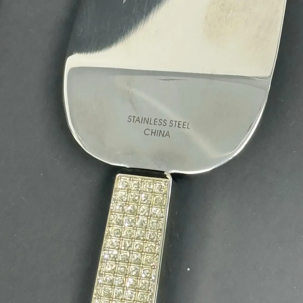 Sheridan Crystal Handle Stainless Steel Cake Knife & Server Set